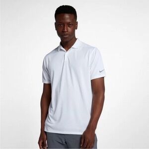NWT Men’s Nike Dri-Fit Solid White Polo Golf Shirt Sz 3XL